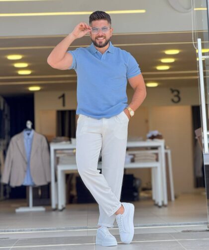 Baby Blue Polo