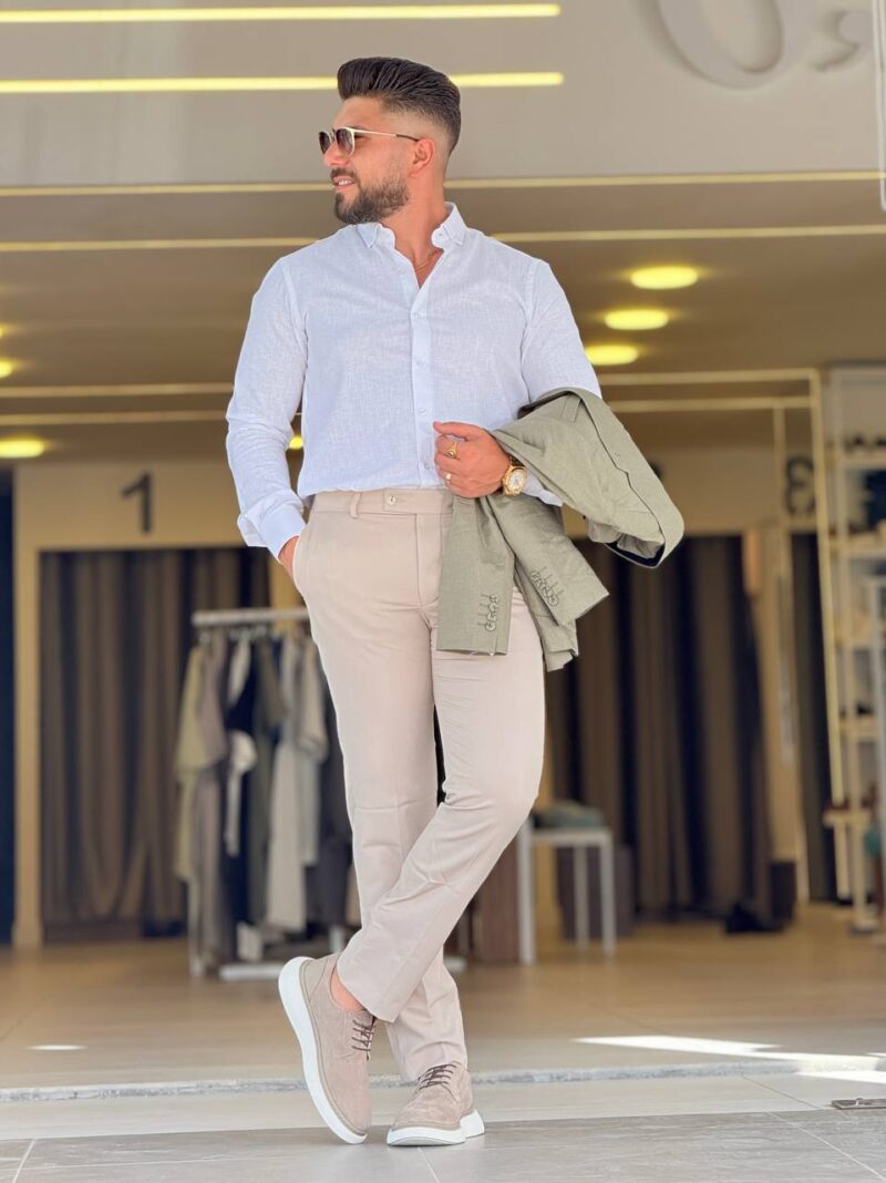 White Linen Chemise - Image 3
